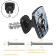 thumbnail image 3 of 4 Pcs Cabinet Handle Drawer Pulls Raccoon Knobs with Screws Square Furniture Office Cabinet Knob Decoration, 3 of 7