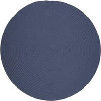 Rhody Rug S102R120X120 Solid 10' Round Wool Rug Sailor Blue Rug