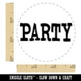thumbnail image 2 of Party Fun Text Self-Inking Rubber Stamp Ink Stamper - Blue Ink - Small 3/4 Inch, 2 of 7