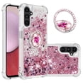 thumbnail image 1 of Funda para Samsung Galaxy A14 5G con Brillo Líquido Flotante, Purpurina, Parachoques y Anillo Giratorio Soporte, 1 of 5