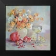 thumbnail image 2 of Zareckaya, Tatiana 20x20 Black Modern Framed Museum Art Print Titled - Bouquet with Pomegranate and Wine, 2 of 5