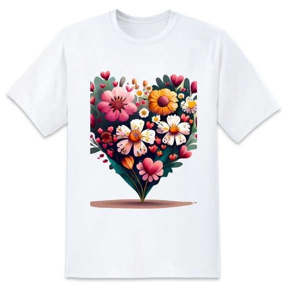 Men's Graphic TeeFlowers (1) Letter Print T-Shirts Round Neck Short Sleeves Sizes XS-5XL Summer Daily Casual Tops