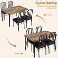 thumbnail image 4 of Kojooin Juego de Mesa de Comedor Moderno para 4 Personas con Cómodos Cojines de PU y Diseño Que Ahorra Espacio, 4 of 9