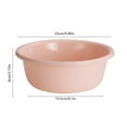 thumbnail image 3 of GFHFHITJ Round Plastic Wash Basin, 9" Stackable Plastic Dish Basin Portable Washing Tub for Kitchen Sink, Washing Storage Cleaning Supplies(Pink), 3 of 5