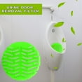 thumbnail image 4 of Urinal Screens Deodorizer (10 Pack) | Urinal Cakes Deodorizer 3D Wave Anti-Splash Odor Protection Urinal Mats for Toilets, Bathroom, Office Hotels | Long-lasting fragrance （Green）, 4 of 4