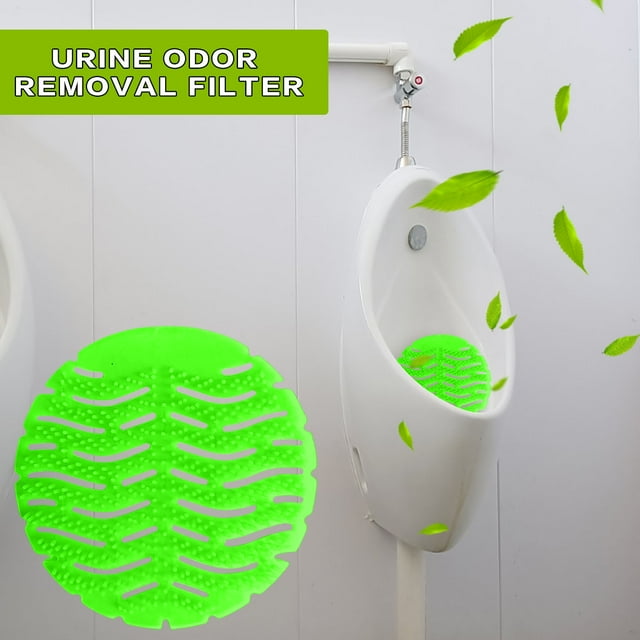 Birdeem Urinal Deodorizer Filter Screen,Plastic Deodorizing Mat for Mens Toilet with Fragrance Disc,10 Pack for Effective Odor Control and Easy Maintenance,Keeps Bathroom Air Fresh and Clean