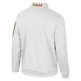 thumbnail image 3 of Men's Colosseum White Texas Longhorns Mainframe Quarter-Zip Fleece Jacket, 3 of 3