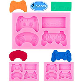 Clay Resin A&J Game Controller Mold Silicone Video Game Controller Mold Gamepad Fondant Mold for Chocolate