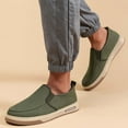 thumbnail image 2 of Casual Shoes for Men,Summer Men's Lazy Linen Casual Shoes Korean Students With Board Shoes Men,Canvas Court Sneakers(Size:9), 2 of 9