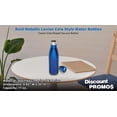 thumbnail image 4 of 6 Metallic Levian Cola Water Bottles Set, 17 oz. - Double Wal, Spill Proof, Screw On, BPA Free - Navy Blue, 4 of 5