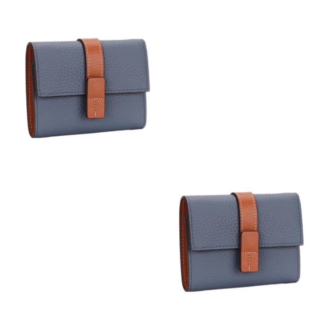 Sonducket Monedero de cuero para mujer, tríptico Rectangular, elegante tarjetero de Color sólido, compartimento para efectivo, carpeta de Type2 NO2