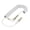 White-1m, variant on Coiled 3.5mm Stereo Sound Cable AUXs 3.5mm to 3.5mm Sound Cord for Car Headphone Speakers Wire