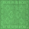 thumbnail image 1 of Ahgly Company Indoor Square Oriental Emerald Green Traditional Area Rugs, 7' Square, 1 of 4