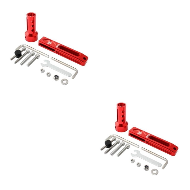 Eigraketly Convertidor de adaptador de freno V-Brake a C, estante de extensión, bicicleta de carretera plegable Rojo 2piezas