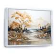 thumbnail image 2 of Designart "Gilded Oak Splendor" Tree Oak Floater Framed Canvas Art Print, 2 of 5