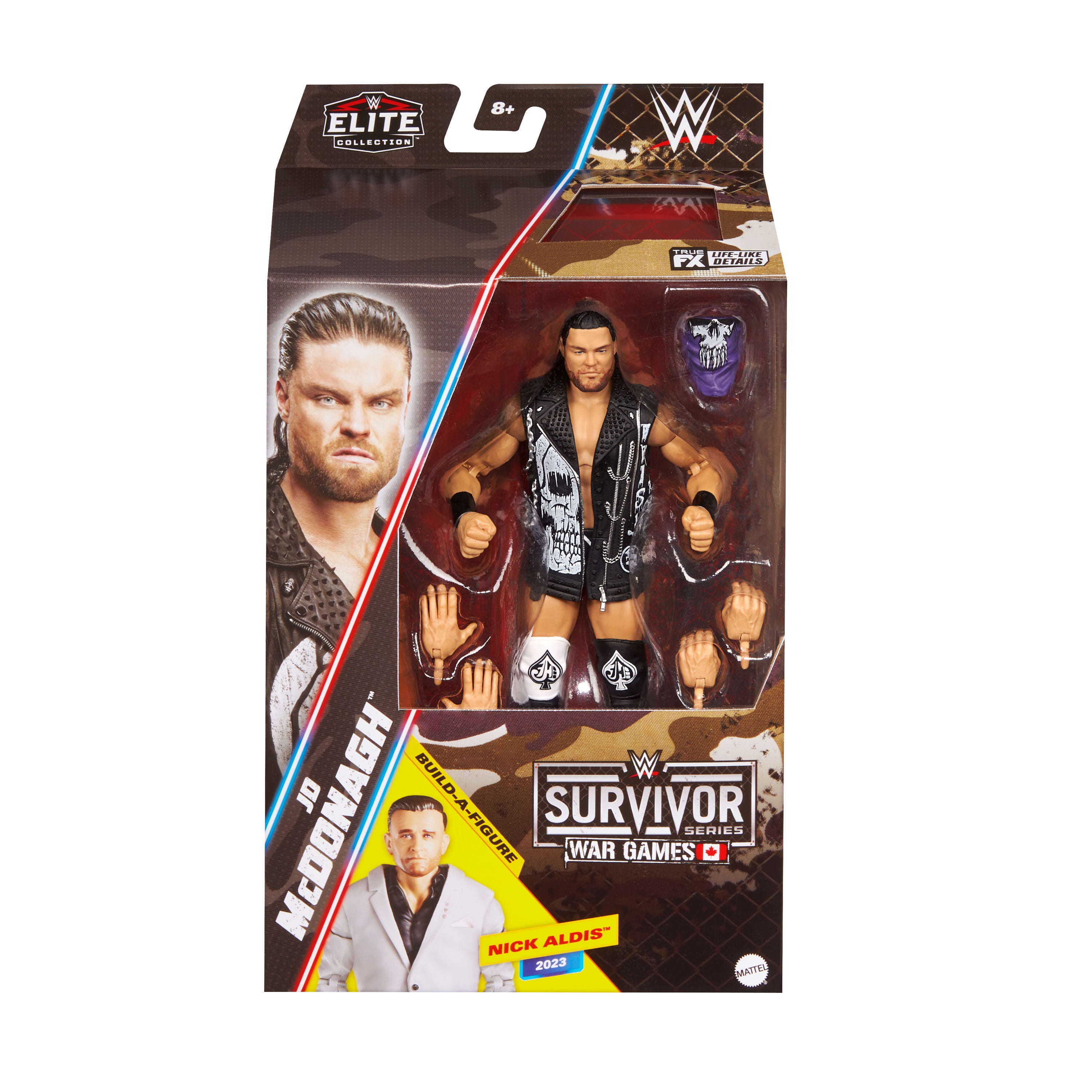 WWE Elite Collection Premium Live Event JD McDonagh Action Figure Set, Survivor Series Collectible