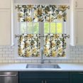 thumbnail image 3 of Farmhouse Wildflower Curtains 24 Inch - 3 Panel Vintage Country Set with Bohemian Floral Print, Rod Pocket Window Treatment, 3 of 6