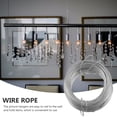 thumbnail image 4 of NUOLUX 1Set Wire Rope and Photo Frame Hanging Hooks Kit Picture Hangers Picture Hanging Wire Set(20m Wire Rope +20 Sets of Rings), 4 of 6