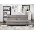thumbnail image 4 of Lexicon Mackay Upholstered Click Clack Convertible Sofa in Brown, 4 of 5