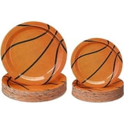 120 Pcs Basketball Party Favors - Paper Plates Bundle and Sports Theme Dessert Plates for Birthday Party$$Home Decor, Kitchen, & Other