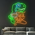 thumbnail image 4 of Handmadetneonsign Tea Rex Dinosaur Neon Sign, Dinosaur Tea Rex Led Sign, Dinosaur T Rex Led Light, 4 of 5