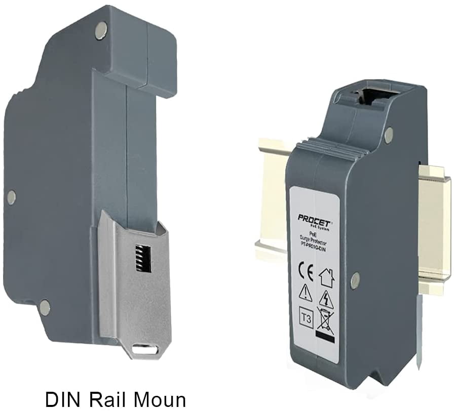 Protettore Sovratensione PoE PROCET | 10KV Protezione | Gigabit IEEE802.3af/at/bt | Per Reti Industriali - Foto 12