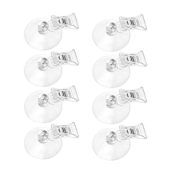 Clear Suction Cup Clips Holders Strong Grip Accessry for Supermarket Use