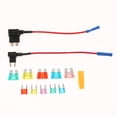 thumbnail image 3 of surtido de fusibles de coche Paquete de 75 adaptadores de fusibles para agregar un circuito, , medianos y , TAP ATM, APM, fusibles , coche, barco, camión, k Fanmusic surtido de fusibles de coche, 3 of 6