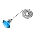 thumbnail image 1 of Unique Bargains Ceiling Fan Pull Chain Decorative Crystal Chain Extension Diamond Pendant Light Blue, 1 of 6