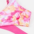 thumbnail image 4 of TOWED22 Girls 3 Piece Bathing Suit Summer Swimsuit Bikini Set UPF 50+ with Cover Up Shorts and Top Pink,9-10 Y, 4 of 7