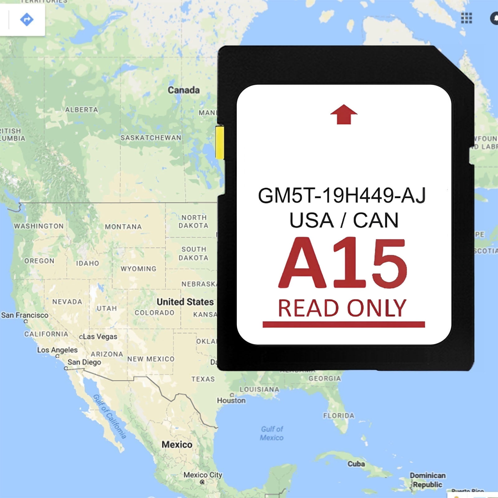 2025 Latest A15 Navigation SD Card Compatible with Ford/Lincoln, F150 Explorer Fusion Expedition Escape Edge MKC MKZ MKX Sync Navigation Accessories Update USA/Canada Maps，GM5T-19H449-AJ