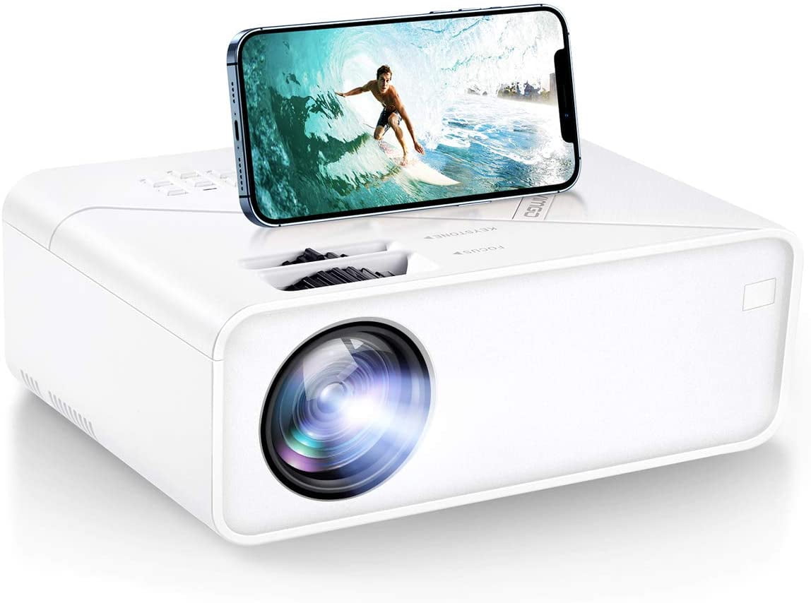VIMGO Mini WiFi Projector, 6000Lux Full HD 1080P Supported