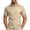 Khaki, variant on LIaqionyy Big and Tall Shirts for Mens Striped Button down Short Sleeve Casual Beach Vacation Tees Shirt S-5XL