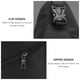 thumbnail image 2 of Bolso bandolera bandolera de cuero de la PU de los hombres con bolsa de ocio con cremallera para auriculares USB (Negro), 2 of 6