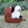thumbnail image 2 of Cama desmontable para mascotas, colchón para perros, perrera para cachorros, almohadillas para cama de gatos, de lujo marrón Yuyangstore Cama de perro mascota, 2 of 8