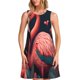 thumbnail image 1 of Balery Colorful Floral Flamingo Vestidos de verano para mujer con estampado: vestido holgado sin mangas, vestido playero informal y cómodo para días calurosos., 1 of 7