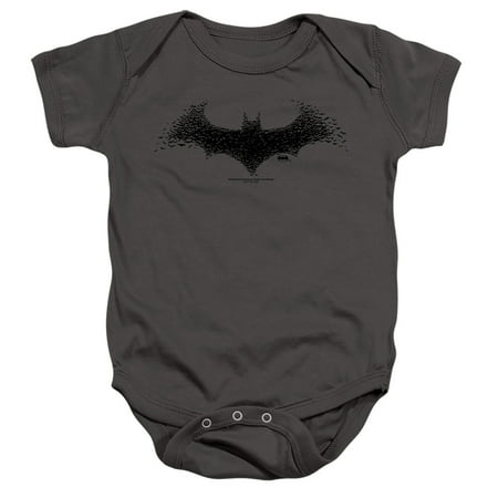 

Batman Bat Logo 1 Unisex Infant Snap Suit for Baby (18 Months) Charcoal