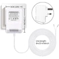 thumbnail image 4 of Doorbell Transformer, 24V/500mA Supply Power Adapter with Doorbell Screwdriver Compatible with Video Doorbell, 8M (315") Cable (White), 4 of 5