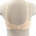 thumbnail image 2 of Women’s Wireless Cross and Shape Bra, 2-Pack, Beige, 36C, 2 of 5