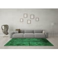 thumbnail image 3 of Ahgly Company Indoor Round Oriental Green Industrial Area Rugs, 6' Round, 3 of 4