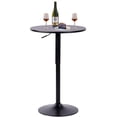 thumbnail image 1 of Mesa de Bar Redonda Rotación Negro, Altura Ajustable HOMEMAKE FURNITURE  Moderno, 1 of 8