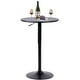 thumbnail image 1 of Mesa de Bar Redonda Rotación Negro, Altura Ajustable HOMEMAKE FURNITURE  Moderno, 1 of 8