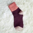 thumbnail image 5 of OUNONA 5 Pairs Women's Wool Blend Ankle Socks Colorful Mixed Patterns Autumn Winter Free Size Socks for Girls, 5 of 7