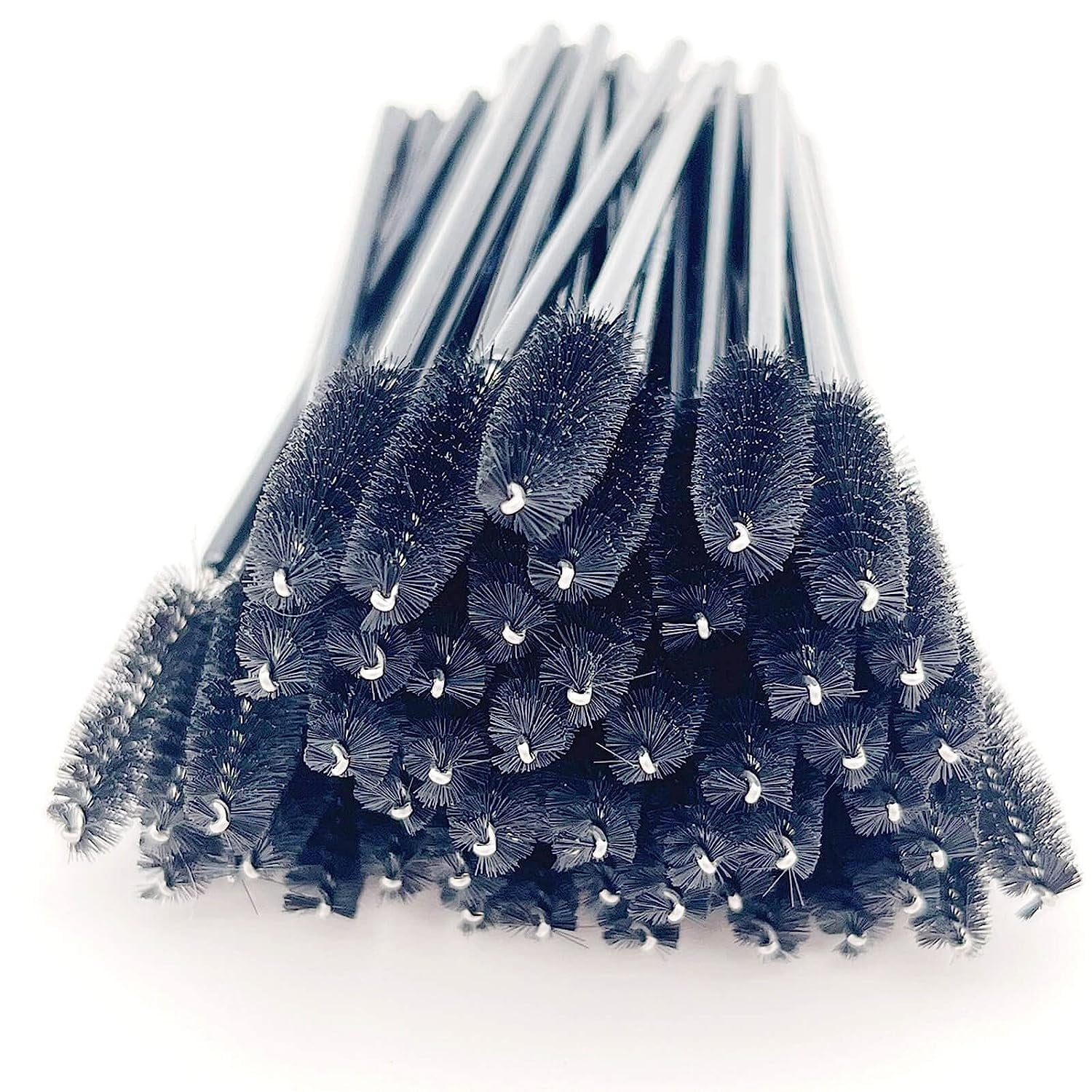 Tbestmax 300 Einweg Mascara Stäbchen (Spoolies) – Pink, Für Wimpern & Augenbrauen, Flexibler Bürstenkopf