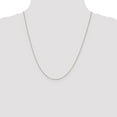 thumbnail image 2 of 10K White Gold Box chain Pendant 22 in 0.7 mm .7mm, 2 of 5