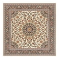 thumbnail image 2 of Unique Loom Outdoor Traditional Collection Area Rug - Wisdom (7' 10" Square Ivory/Red), 2 of 11