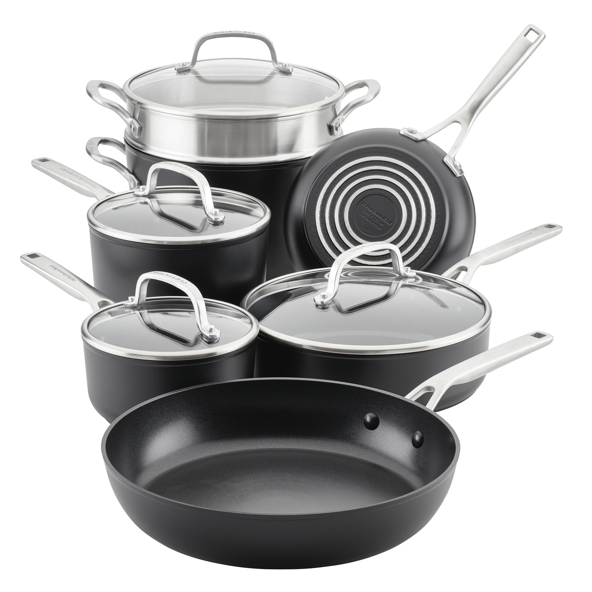 Select by Calphalon Hard-anodized Nonstick 10-piece Cookware Set for sale online 