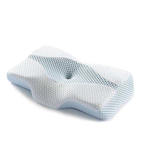 Mkicesky Neck Support Memory Foam Cervical Pillow, Side Sleeper Contour