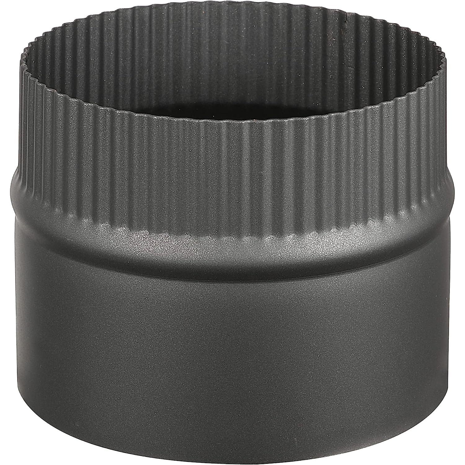 CYQUIO Stove Collar Adapter for 6" Diameter Black Single Wall Stove