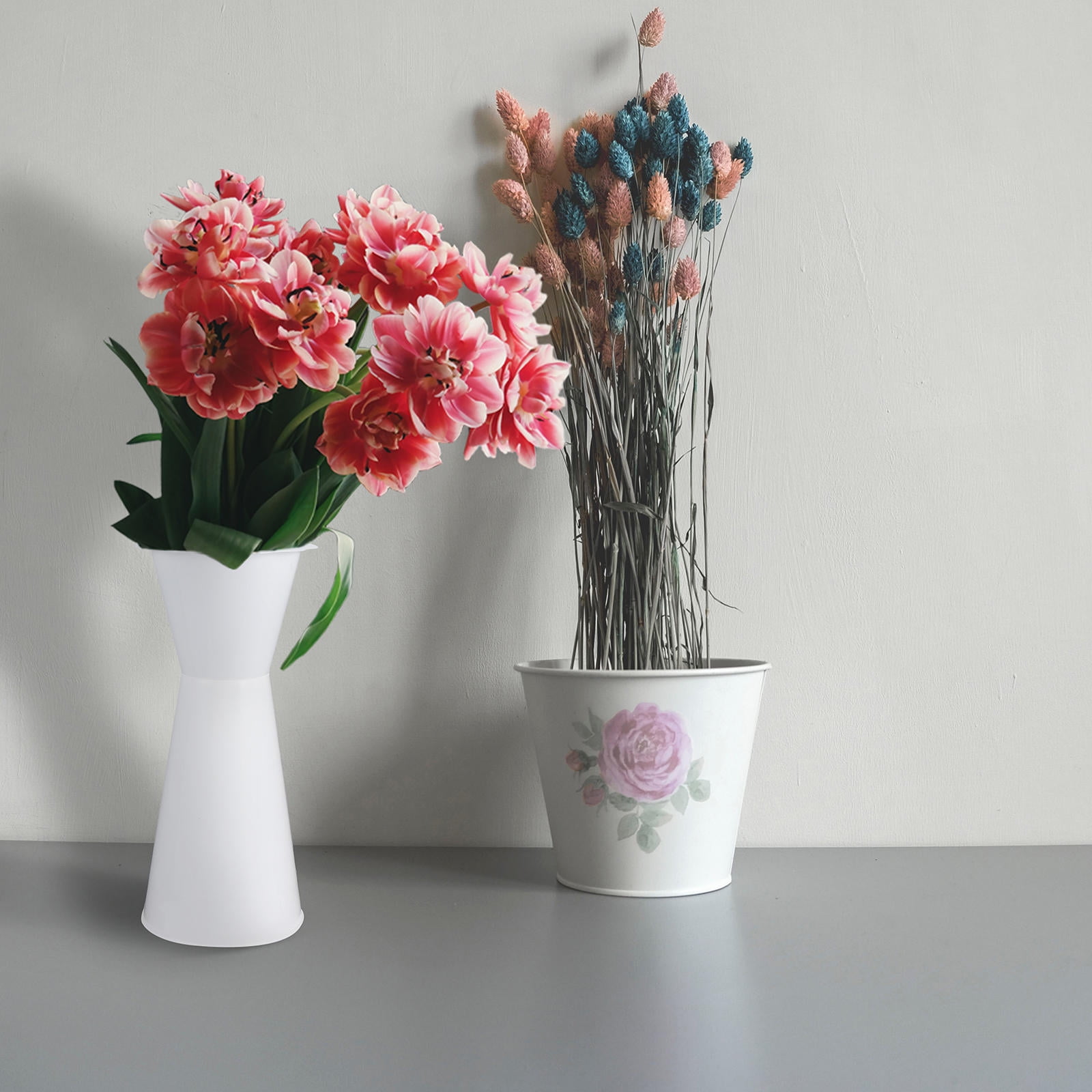 WHAMVOX  Flower Packaging Holders for Flowers Floral Containers Wedding Decor Bride White
